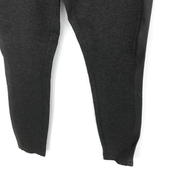 J.Crew Gray Skinny High Rise Faux Leather Pants Slacks Black - Picture 5 of 9